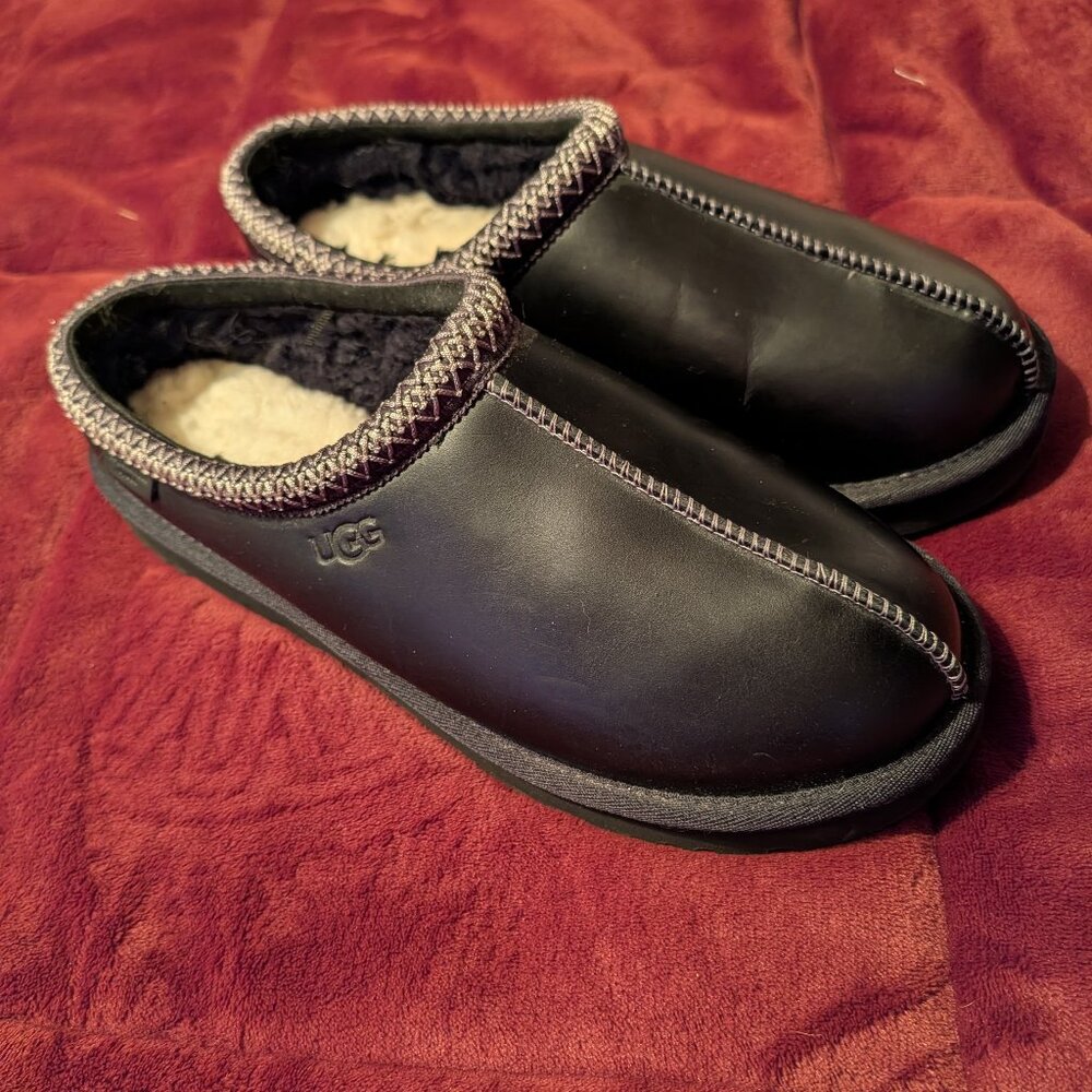 UGG Men's Tasman Leather Regen Slippers ~ New Size 11